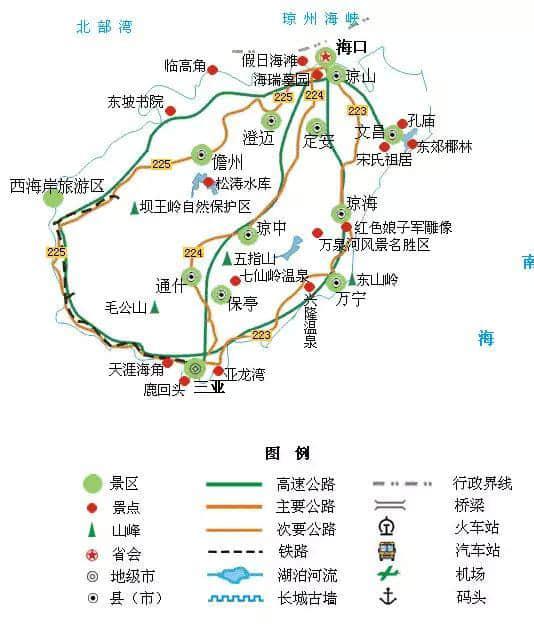 全国旅游地图精简版，收在手机里很方便