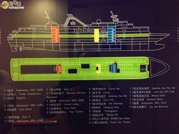 2015年寒假之渤海邮轮中华泰山号济州福冈旅游攻略1---邮轮设施篇