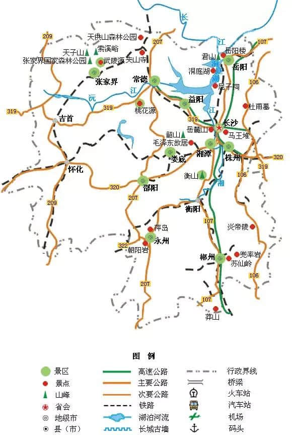 精简版全国旅游地图，简单实用！