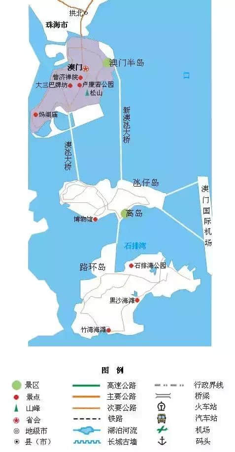 精简版全国旅游地图，简单实用！