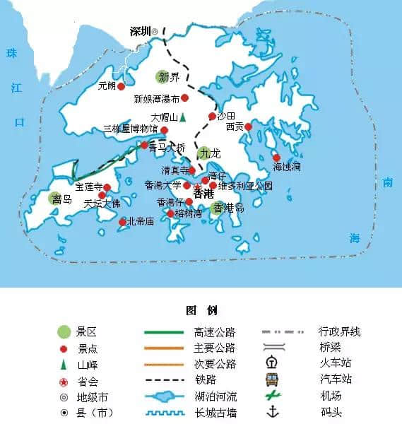 精简版全国旅游地图，简单实用！