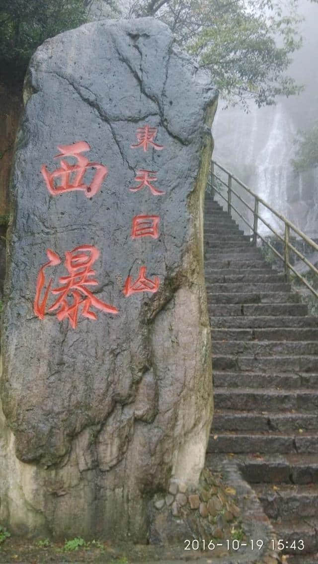 雨中游天目山