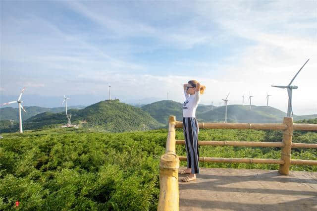 凉爽，重庆武隆这个地方比主城温度低10度，还有风车观赏，且免票