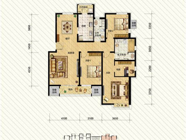 天津鲁能泰山7号小高层，联排改善型三居室 价格约220-324万/套在售