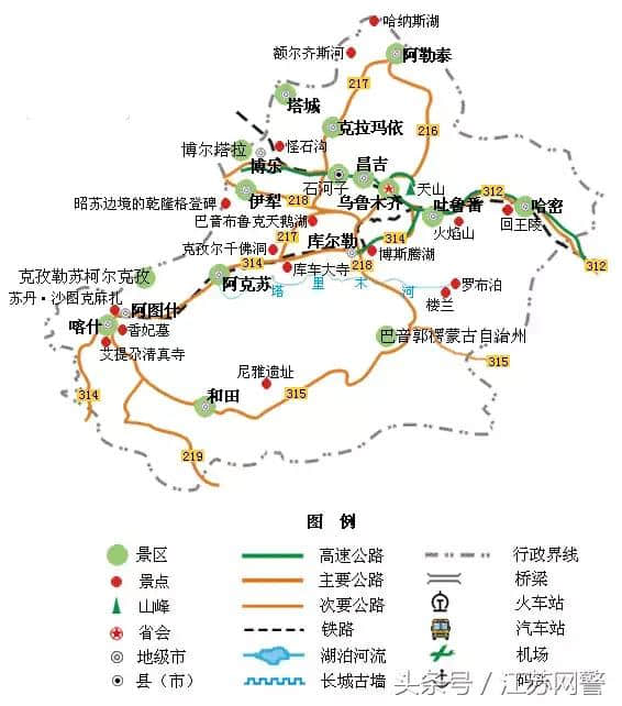 这个国庆假期，你去的是哪个地方？快来看看这份全国精简版的旅游地图吧~