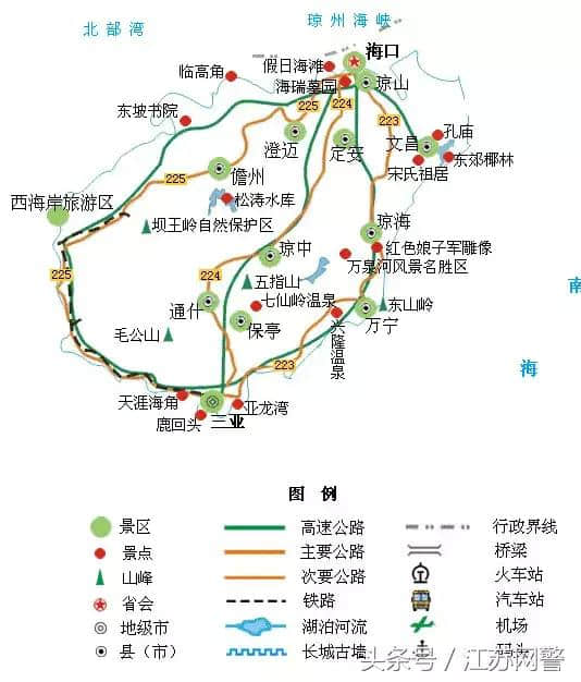 这个国庆假期，你去的是哪个地方？快来看看这份全国精简版的旅游地图吧~