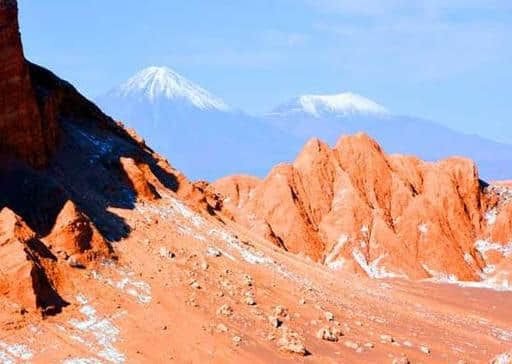 南美旅游：智利晨观火山口夕赏月亮谷（图）