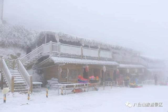 免费午餐就在八台山，八台山雪乡欢迎您！