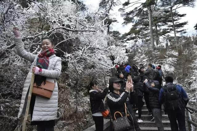 雾凇下的黄山，童话照进现实