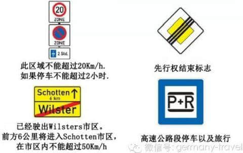 想去德国自驾游？可别说还不知道这些交通标识！