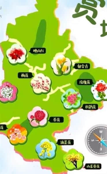 黄山市赏花地图