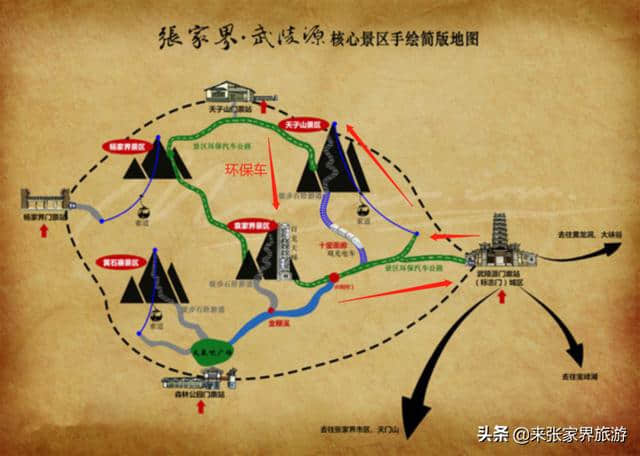 张家界森林公园+天门山三日旅游攻略