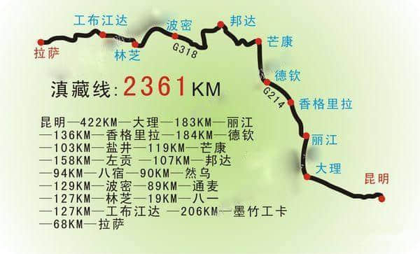 20幅旅游地图，覆盖新疆、西藏、青海、云南、川西，精简实用版