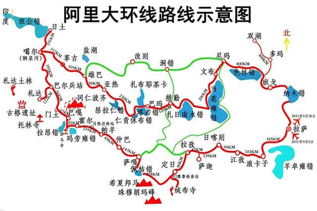 20幅旅游地图，覆盖新疆、西藏、青海、云南、川西，精简实用版