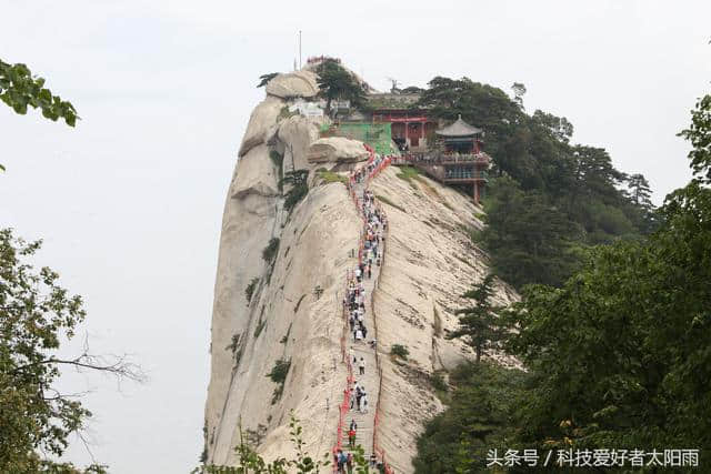 摄影-照片、不同的华山游览路线，不同的天气呈现出不同的景致！