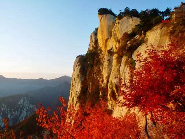 “华山雪景”最美不过“北国风光，千里冰封”