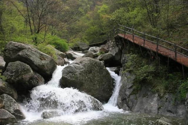 这里完整的原始生态中原罕见，林海无际，奇特的瀑潭石景北方少有