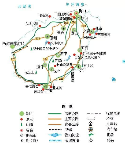 收藏起来丨全国旅游地图精简版