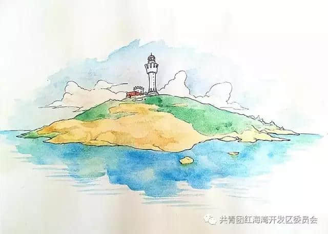 汕尾美丽红海湾手绘版，美不胜收！