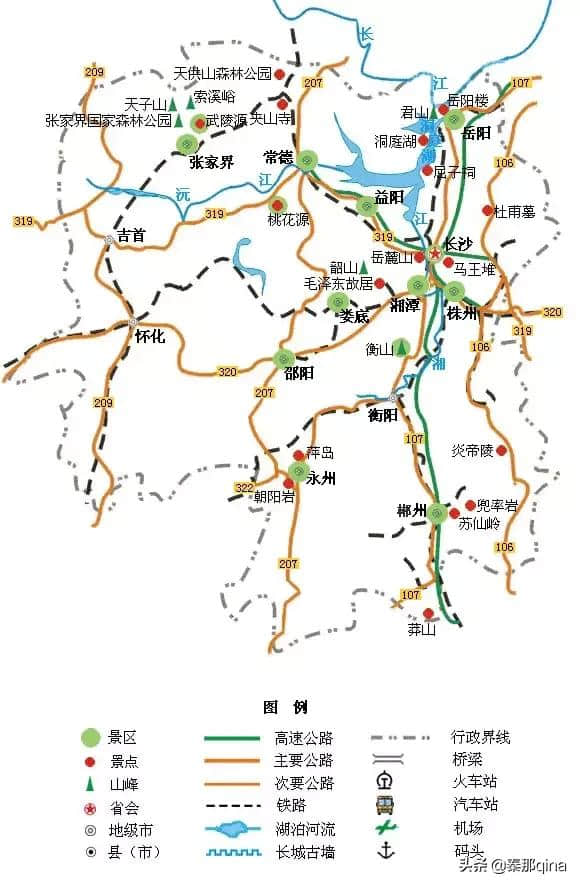 全国旅游地图精简版，收藏先