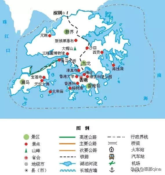 全国旅游地图精简版，收藏先