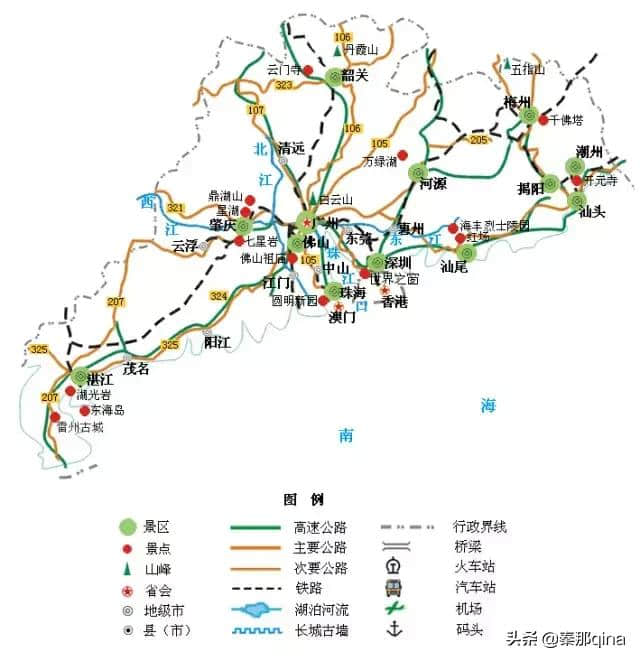 全国旅游地图精简版，收藏先