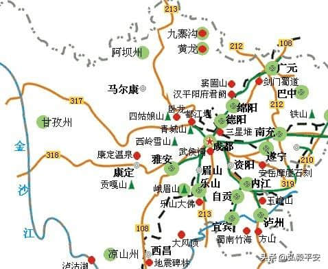 四川自驾旅游地图集