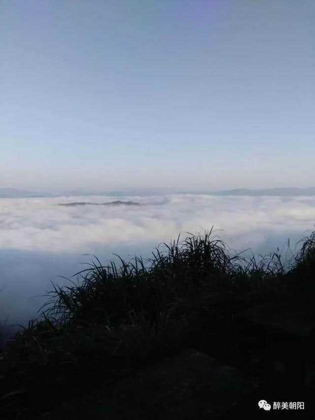 细雨蒙蒙赏朝阳，半山风景半山雾，如梦似幻~