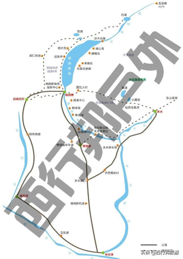 自驾新疆，新疆旅游地图+旅游线路大全！自驾的你，必不可缺