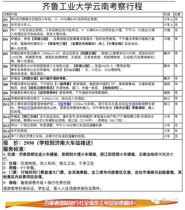 洱海里划船，古城里逛街 齐鲁工业大学调研实习被指似旅游