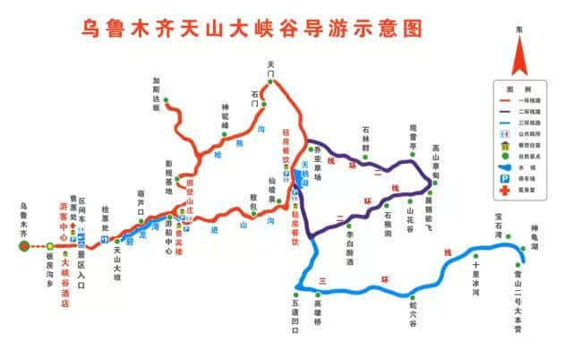 新疆旅游地图简图