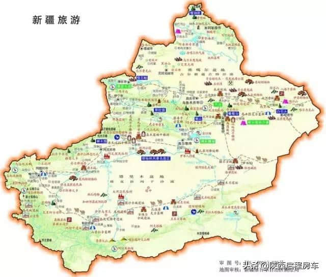 新疆旅游地图大全，看完都想去新疆自驾