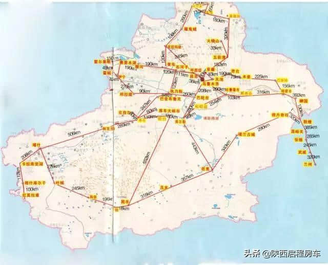 新疆旅游地图大全，看完都想去新疆自驾