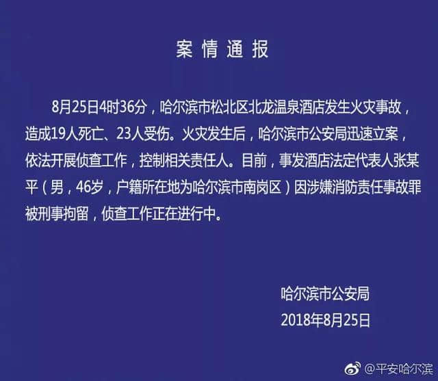 哈尔滨8.25大火！企业漠视消防安全就是漠视生命 ……