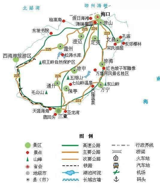 全国34个著名旅游景点精简地图，赶紧收藏起来吧！