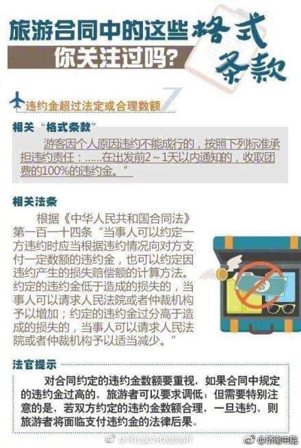 你要外出旅游吗？旅游合同中的这些“格式条款”，你一定要知道！