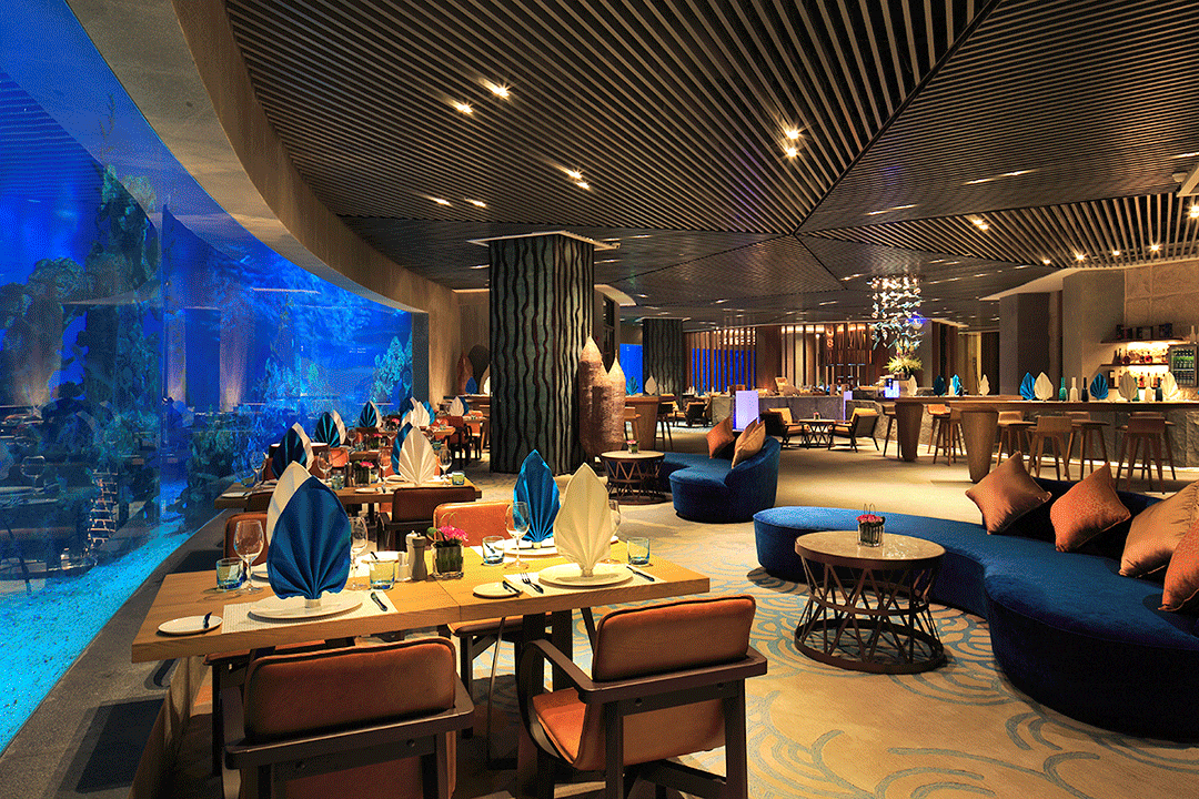 三亚海棠湾这家人气酒店，90%都是海景房，有一位难求的海底餐厅