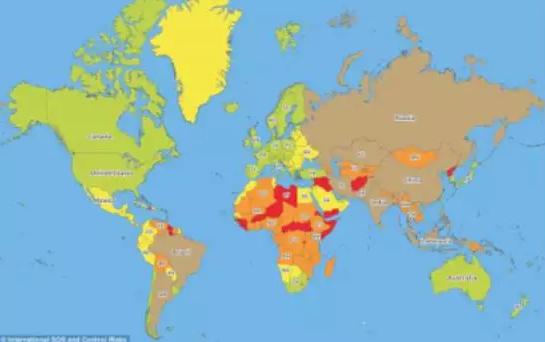 2018旅游风险地图