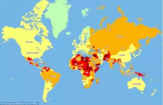 2018旅游风险地图