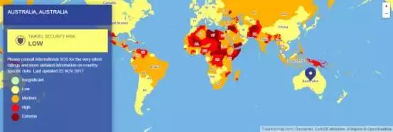 2018旅游风险地图