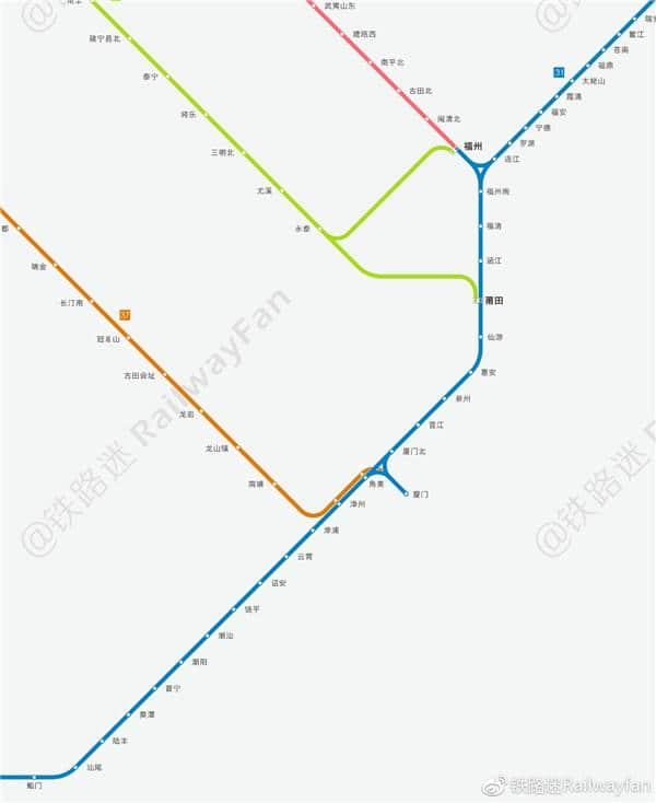 牛人自制最新版全国高铁路线图，一图在手，想走就走