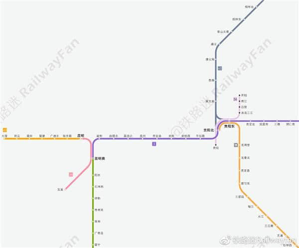 牛人自制最新版全国高铁路线图，一图在手，想走就走