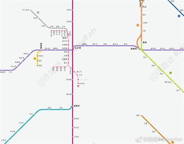 牛人自制最新版全国高铁路线图，一图在手，想走就走