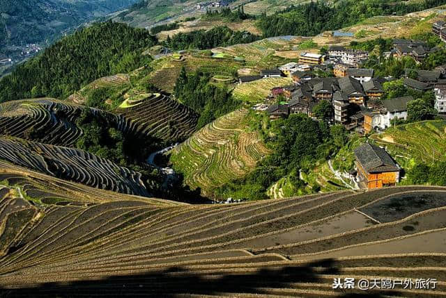 元旦广西游玩，来平安壮寨，看龙脊梯田