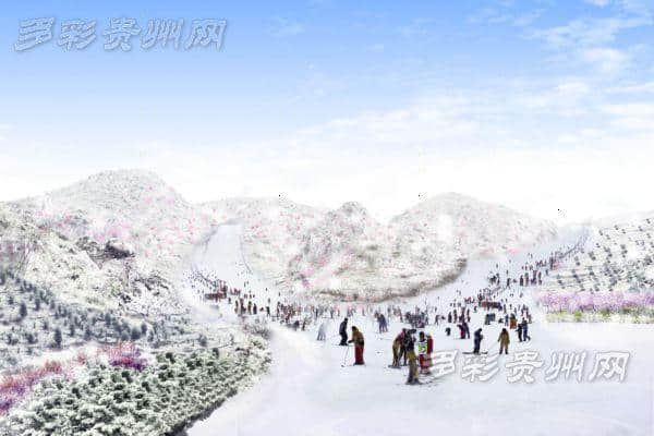 滑雪最佳地：六盘水梅花山旅游景区