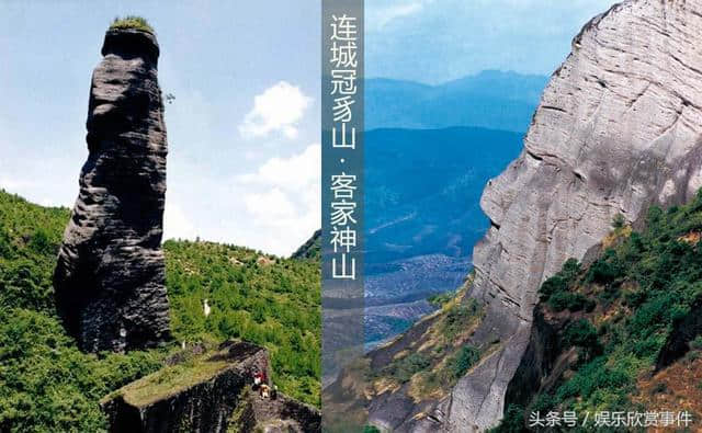 清新旅游，最美福建连城（冠豸山），客家神山