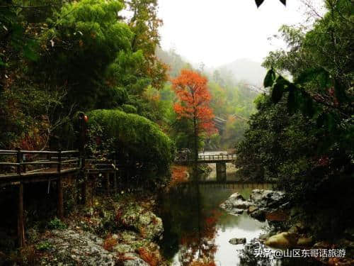 以雄、奇、险、秀著称，山岳风光秀美绮丽的黄山牯牛降风景区