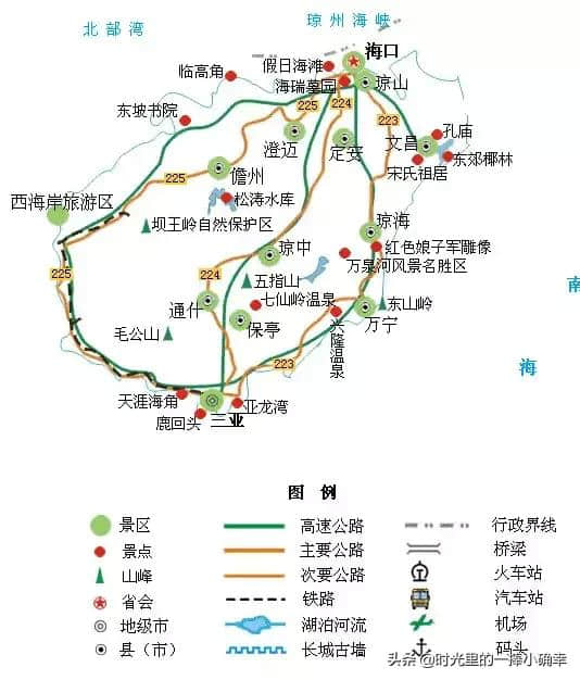 一份全国精简版的旅游地图，记得收藏在手机里，旅行时一定用得上