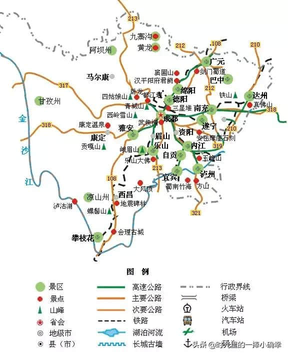 一份全国精简版的旅游地图，记得收藏在手机里，旅行时一定用得上