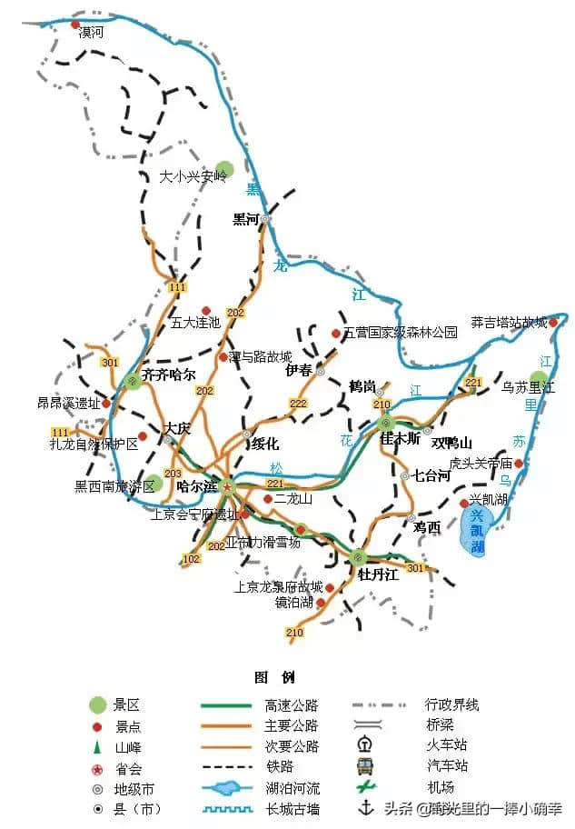 一份全国精简版的旅游地图，记得收藏在手机里，旅行时一定用得上